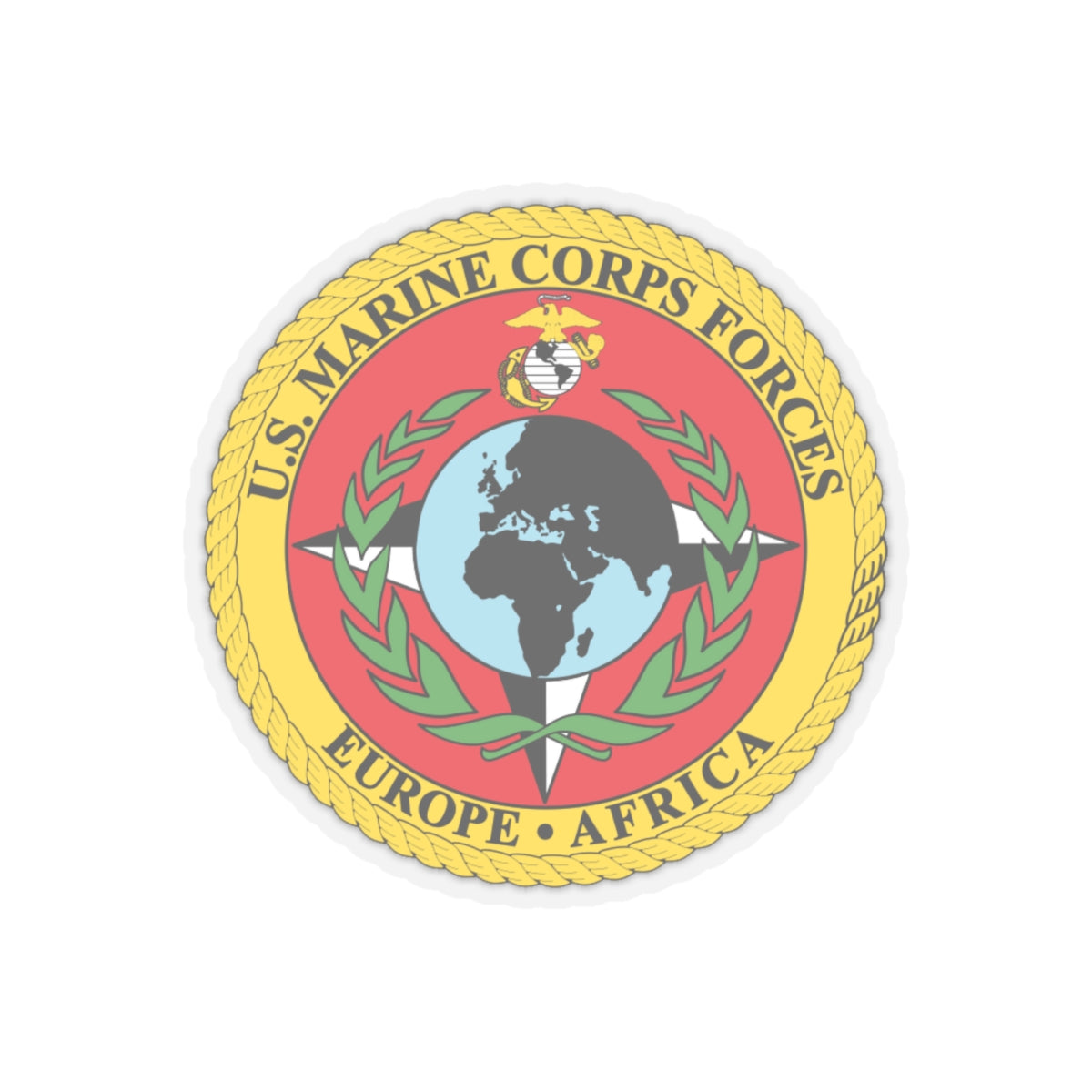 Marine Corps Forces Europe   Africa (USMC) STICKER Vinyl Kiss-Cut Decal