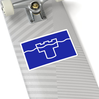 County Flag of Tyne  Wear (England) STICKER Vinyl Kiss-Cut Decal