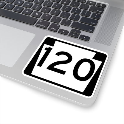 PA-120 (Pennsylvania) (Road Sign) STICKER Vinyl Kiss-Cut Decal