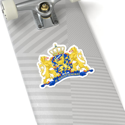 State coat of arms of the Netherlands - STICKER Vinyl Kiss-Cut Decal