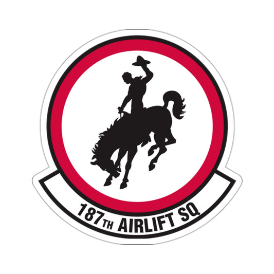 187 Airlift Squadron (U.S. Air Force) STICKER Vinyl Kiss-Cut Decal