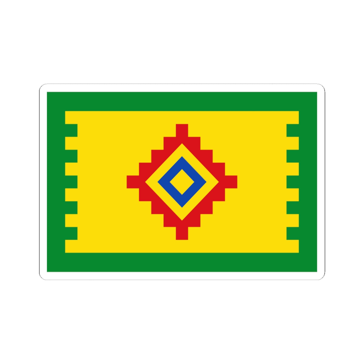 Flag of Obukhovo Moscow oblast (Russia) STICKER Vinyl Kiss-Cut Decal