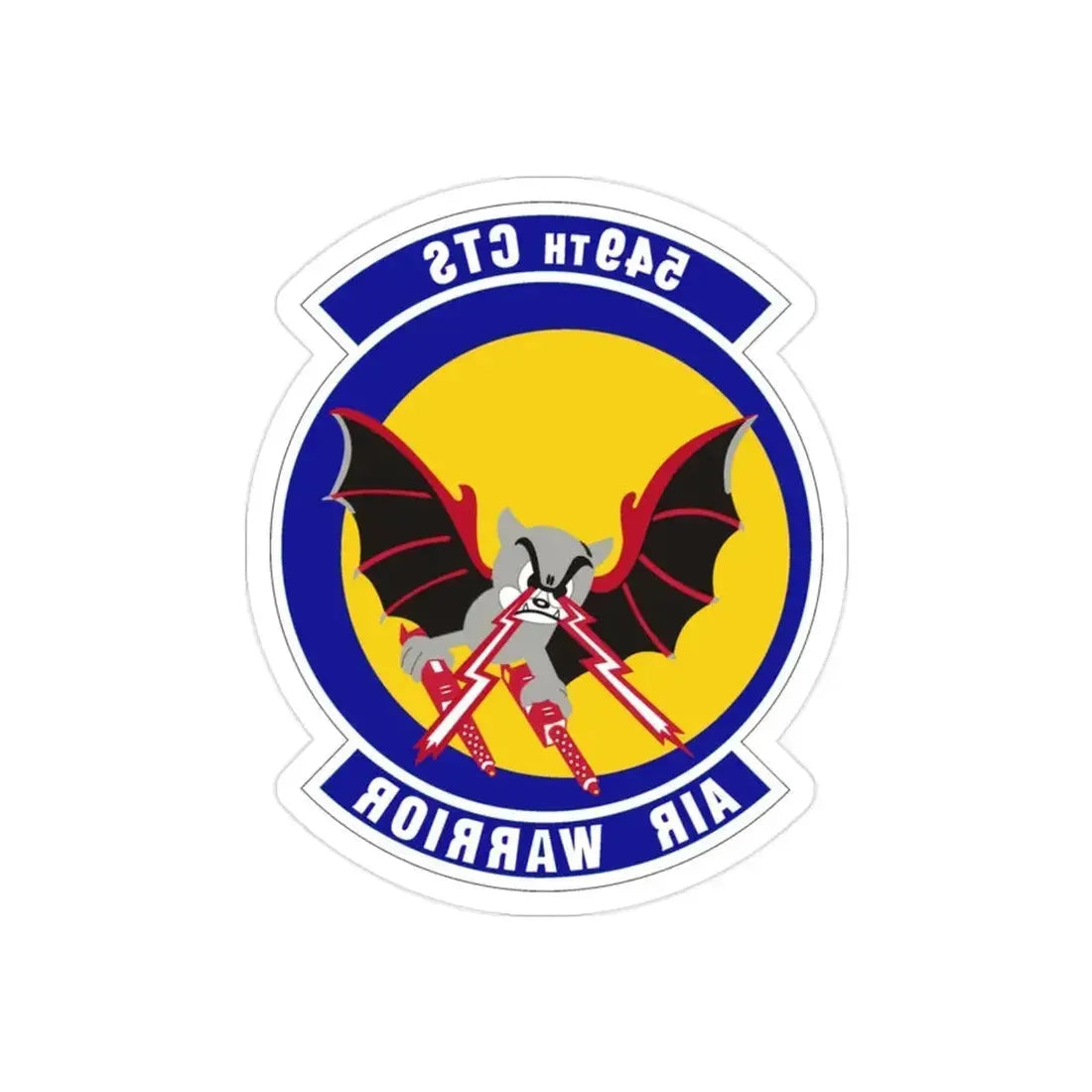 549th Combat Training Squadron (U.S. Air Force) REVERSE PRINT Transparent Die-Cut STICKER - The Sticker Space