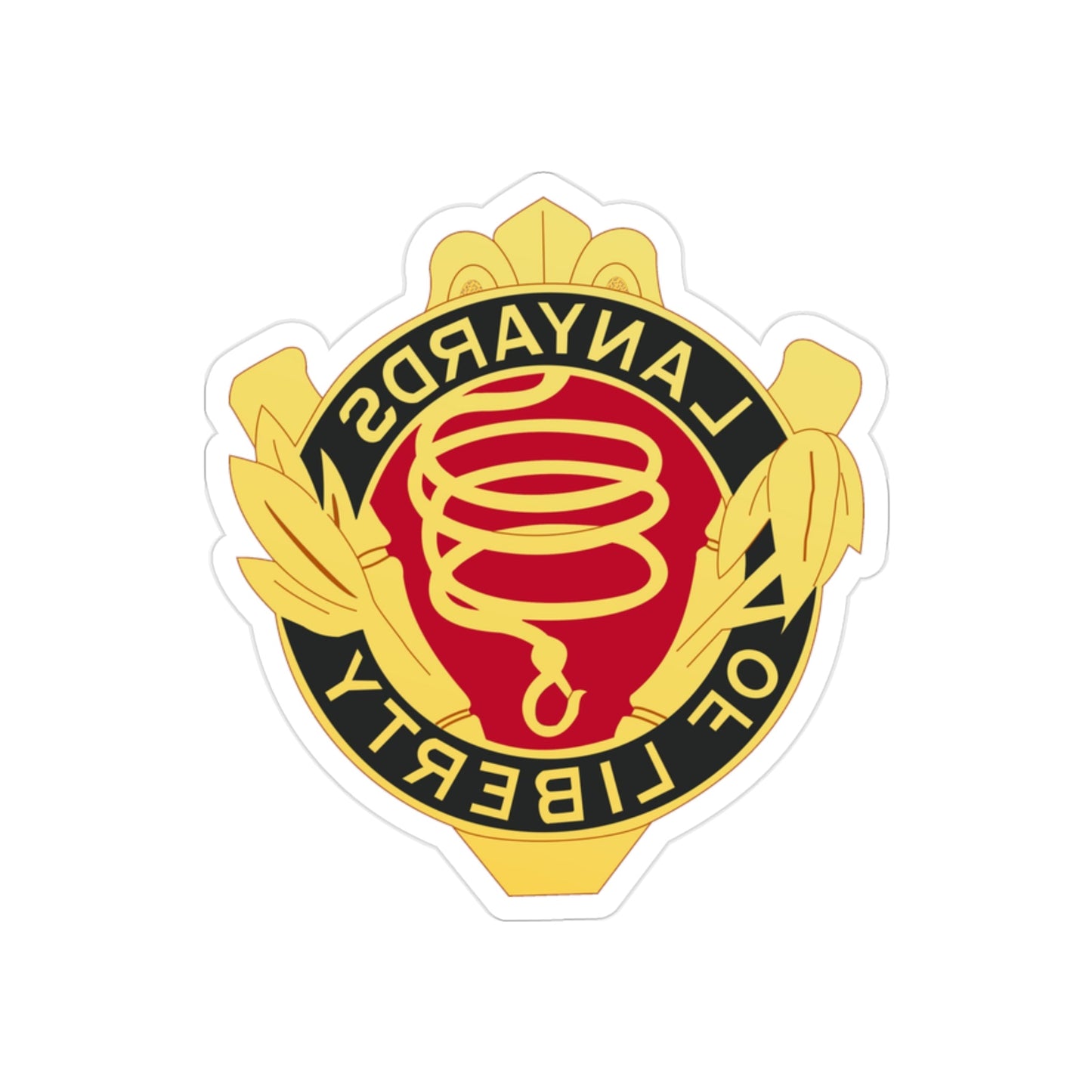 54th Artillery Group (U.S. Army) REVERSE PRINT Transparent STICKER-2" × 2"-The Sticker Space