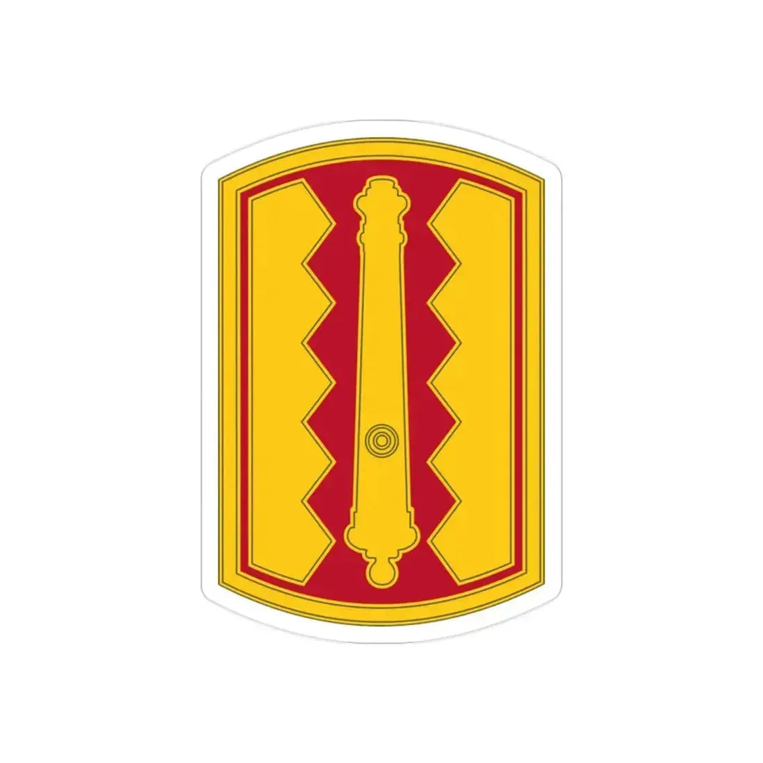 54th Field Artillery Brigade (U.S. Army) REVERSE PRINT Transparent Die-Cut STICKER 2 Inch Die-Cut Transparent - The Sticker Space