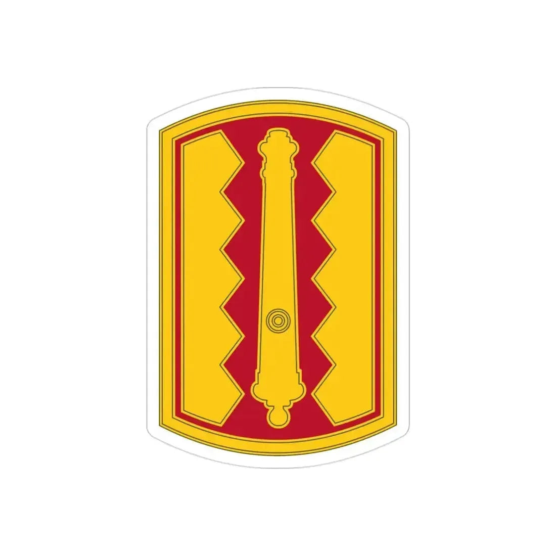 54th Field Artillery Brigade (U.S. Army) REVERSE PRINT Transparent Die-Cut STICKER 3 Inch Die-Cut Transparent - The Sticker Space