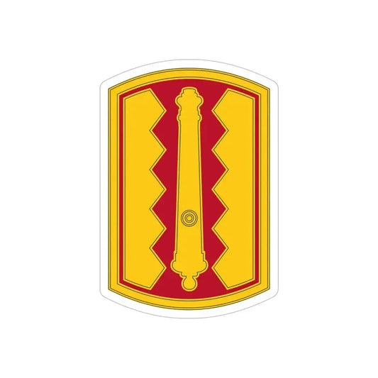 54th Field Artillery Brigade (U.S. Army) REVERSE PRINT Transparent Die-Cut STICKER 6 Inch Die-Cut Transparent - The Sticker Space