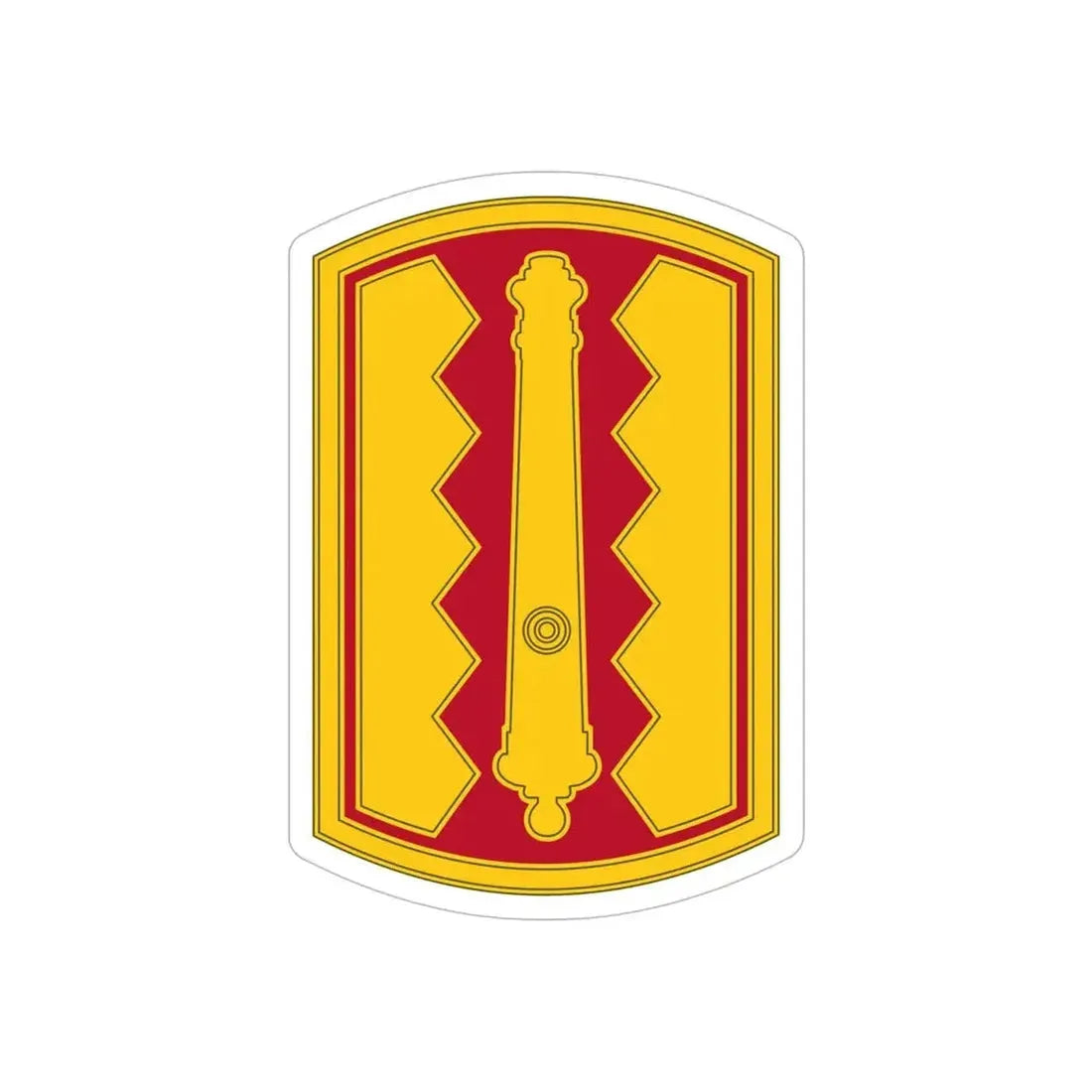 54th Field Artillery Brigade (U.S. Army) REVERSE PRINT Transparent Die-Cut STICKER - The Sticker Space