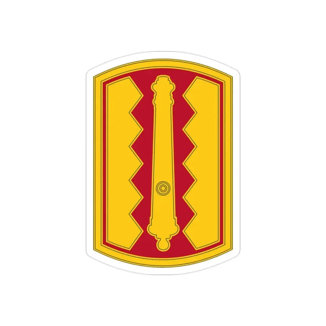 54th Field Artillery Brigade (U.S. Army) REVERSE PRINT Transparent Die-Cut STICKER - The Sticker Space
