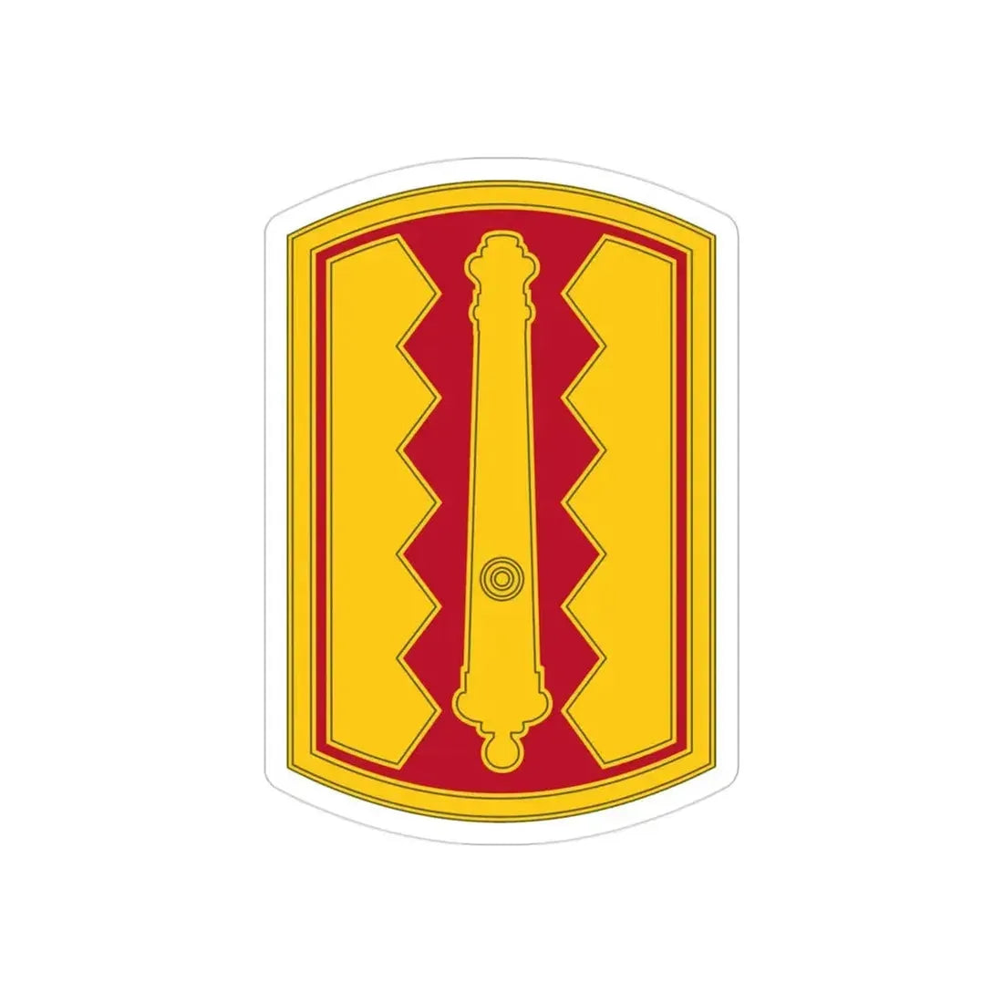 54th Field Artillery Brigade (U.S. Army) REVERSE PRINT Transparent Die-Cut STICKER - The Sticker Space