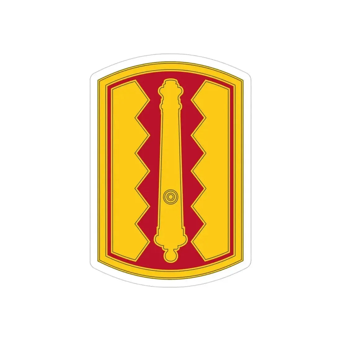 54th Field Artillery Brigade (U.S. Army) REVERSE PRINT Transparent Die-Cut STICKER - The Sticker Space