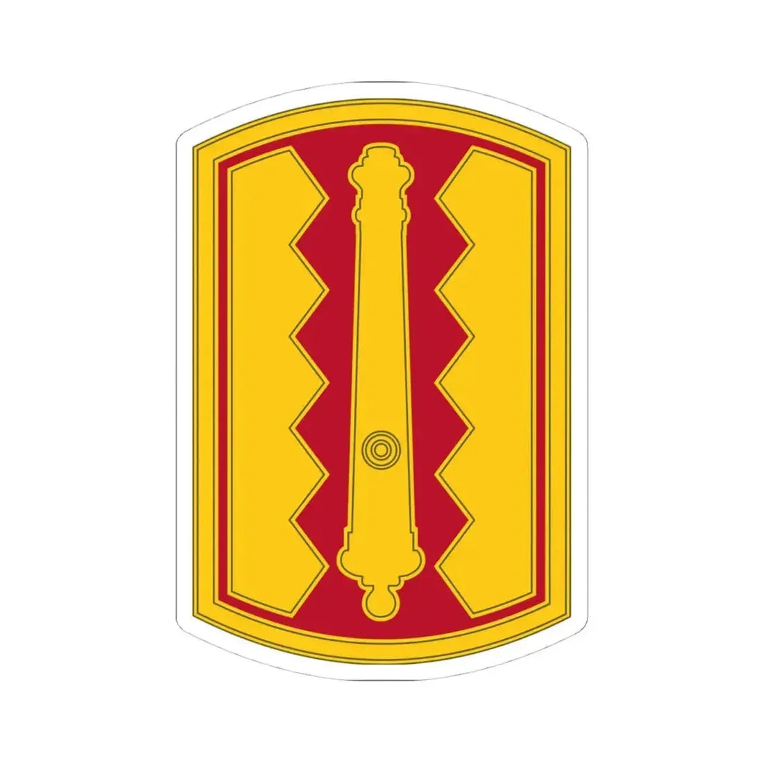 54th Field Artillery Brigade (U.S. Army) STICKER Vinyl Kiss-Cut Decal 4 Inch White - The Sticker Space