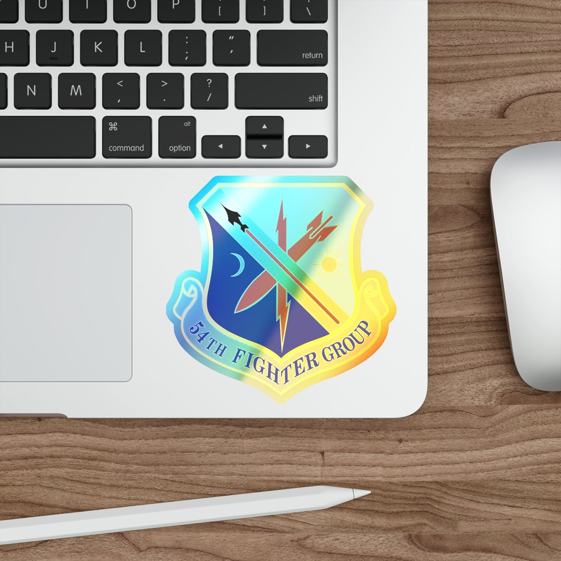 54th Fighter Group (U.S. Air Force) Holographic STICKER Die-Cut Vinyl Decal-The Sticker Space