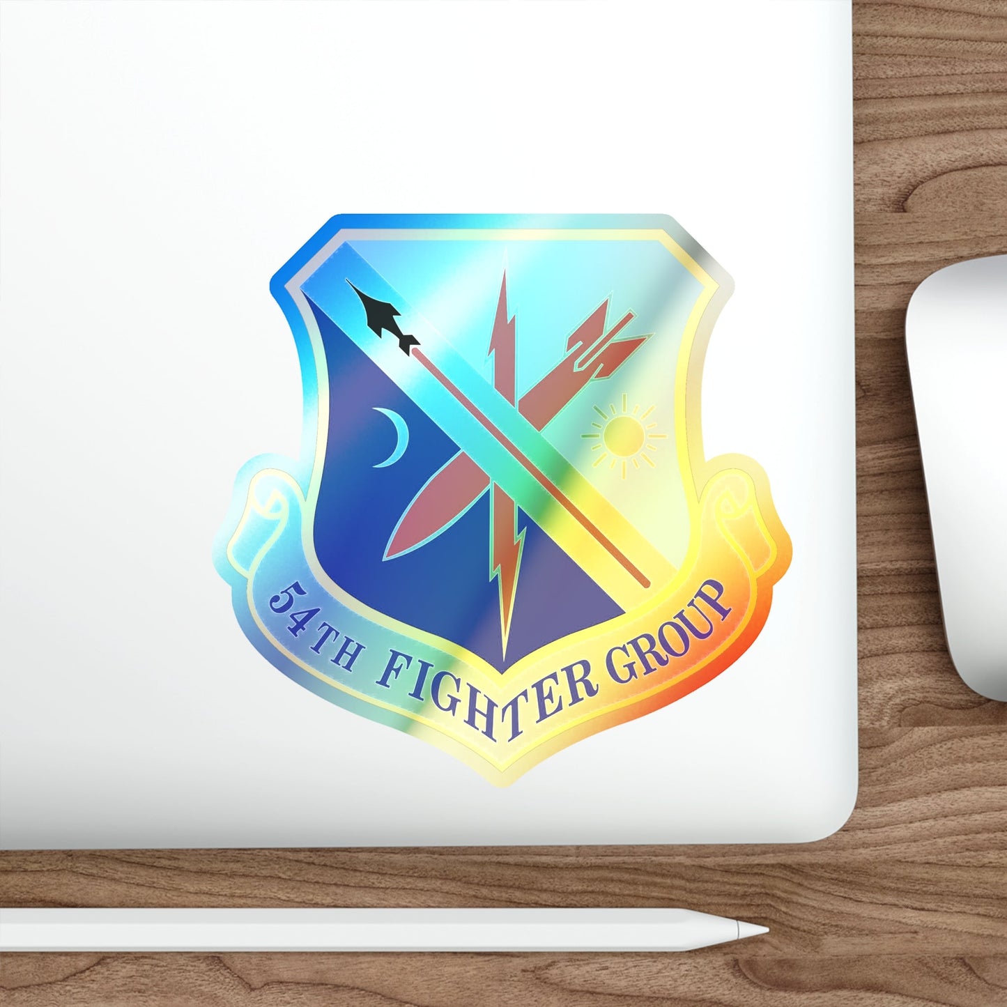 54th Fighter Group (U.S. Air Force) Holographic STICKER Die-Cut Vinyl Decal-The Sticker Space