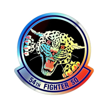 54th Fighter Squadron (U.S. Air Force) Holographic STICKER Die-Cut Vinyl Decal 2 Inch Holographic - The Sticker Space