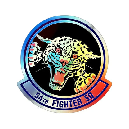 54th Fighter Squadron (U.S. Air Force) Holographic STICKER Die-Cut Vinyl Decal 3 Inch Holographic - The Sticker Space