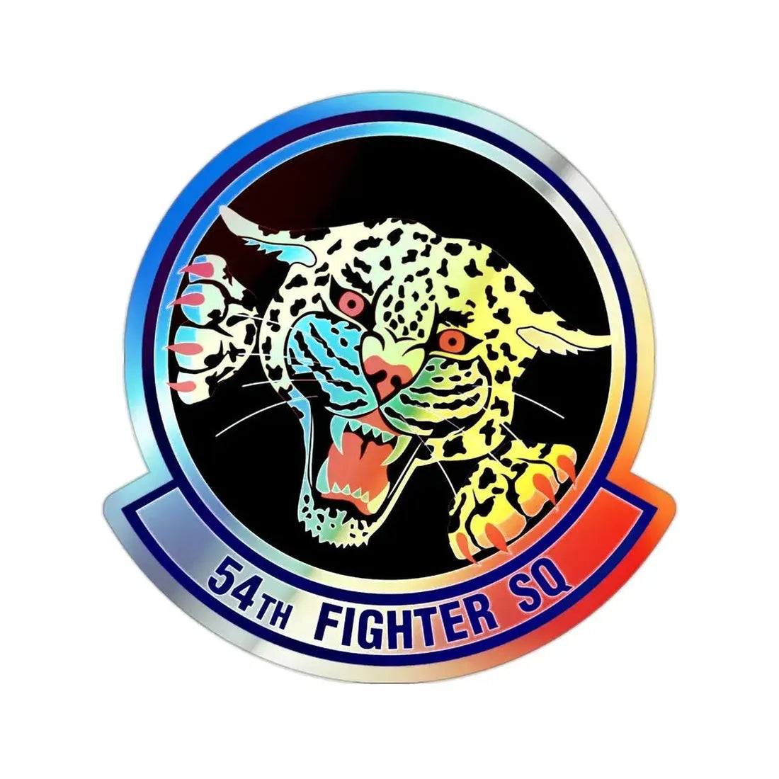 54th Fighter Squadron (U.S. Air Force) Holographic STICKER Die-Cut Vinyl Decal - The Sticker Space