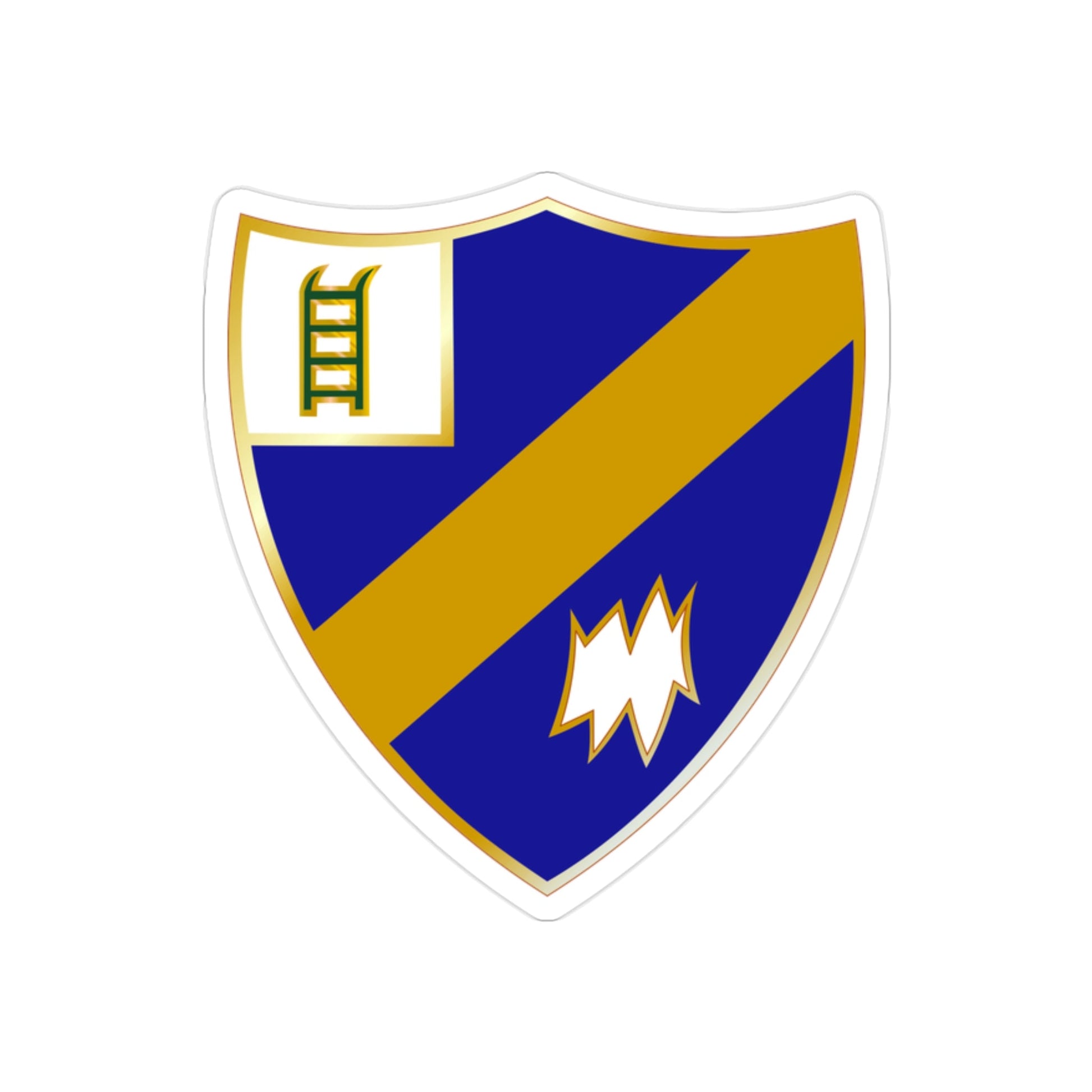 54th Infantry Regiment (U.S. Army) REVERSE PRINT Transparent STICKER-2" × 2"-The Sticker Space