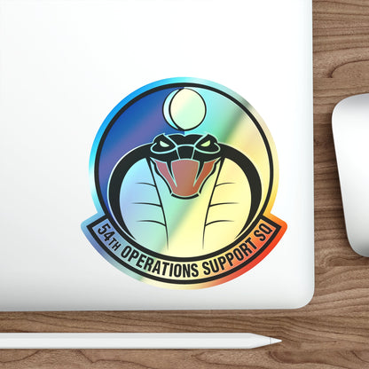 54th Operations Support Squadron (U.S. Air Force) Holographic STICKER Die-Cut Vinyl Decal-The Sticker Space