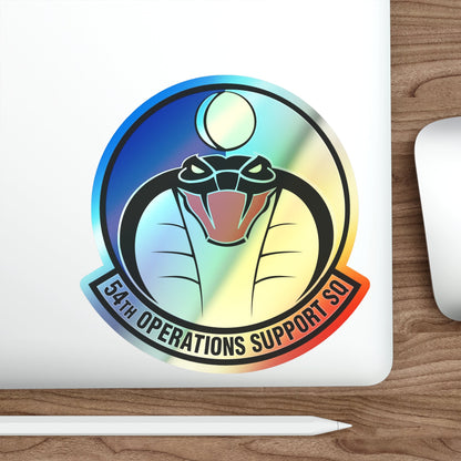 54th Operations Support Squadron (U.S. Air Force) Holographic STICKER Die-Cut Vinyl Decal-The Sticker Space