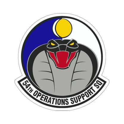 54th Operations Support Squadron (U.S. Air Force) STICKER Vinyl Kiss-Cut Decal 3 Inch White - The Sticker Space