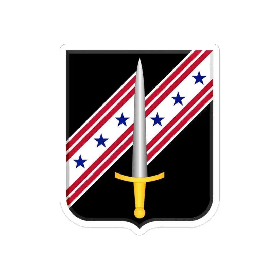 54th Security Force Assistance Brigade 2 (U.S. Army) REVERSE PRINT Transparent Die-Cut STICKER 2 Inch Die-Cut Transparent - The Sticker Space