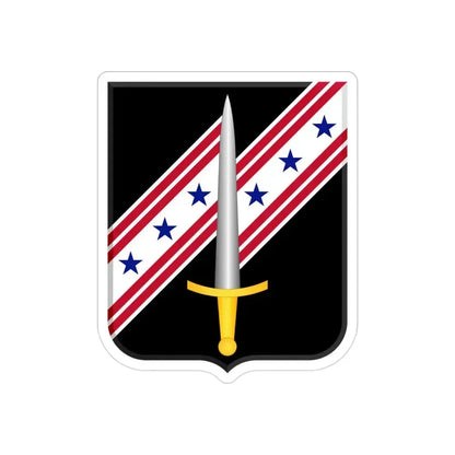54th Security Force Assistance Brigade 2 (U.S. Army) REVERSE PRINT Transparent Die-Cut STICKER 3 Inch Die-Cut Transparent - The Sticker Space