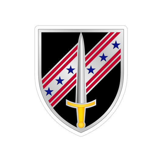 54th Security Force Assistance Brigade (U.S. Army) REVERSE PRINT Transparent STICKER-6" × 6"-The Sticker Space