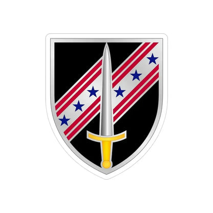 54th Security Force Assistance Brigade (U.S. Army) REVERSE PRINT Transparent Die-Cut STICKER 3 Inch Die-Cut Transparent - The Sticker Space