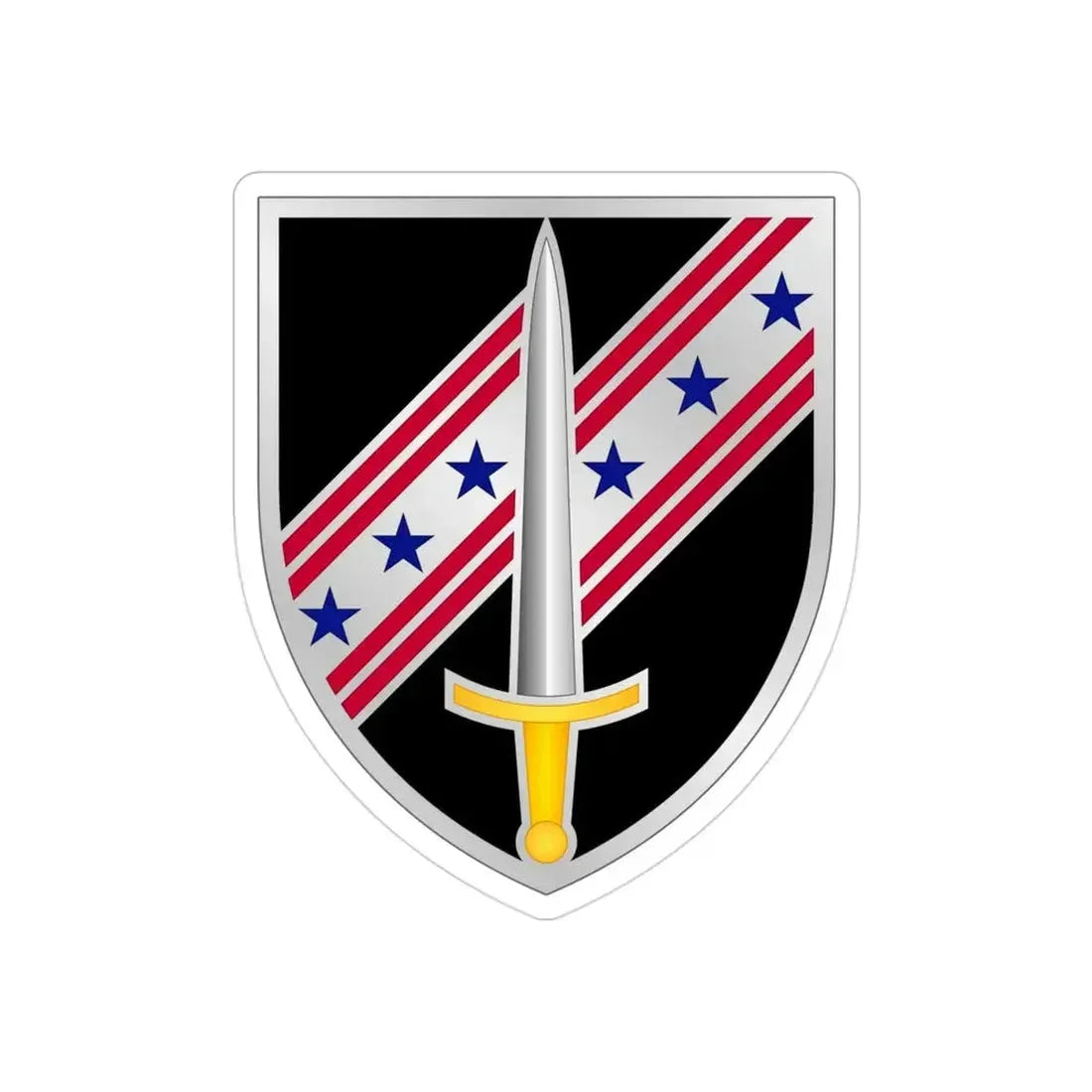 54th Security Force Assistance Brigade (U.S. Army) REVERSE PRINT Transparent Die-Cut STICKER - The Sticker Space