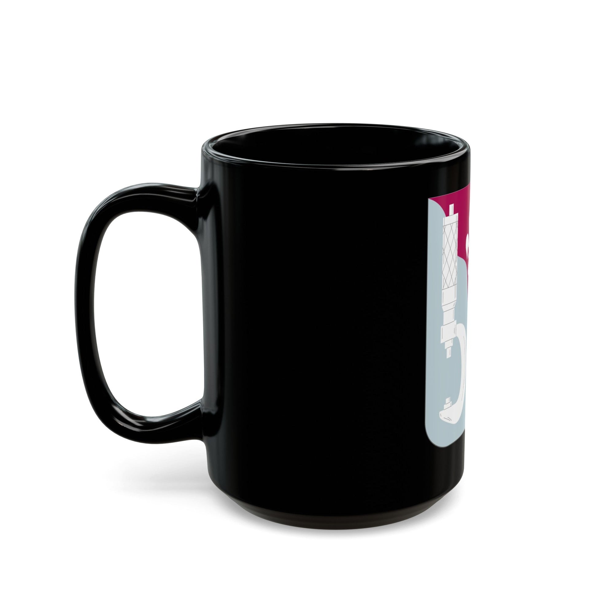 55 Maintenance Battalion (U.S. Army) Black Coffee Mug-The Sticker Space