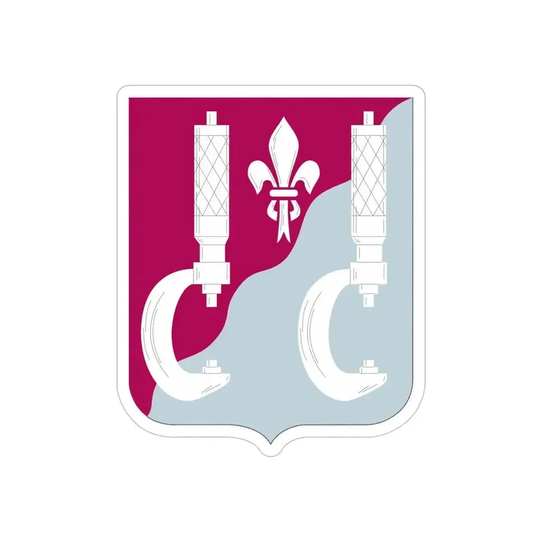 55 Maintenance Battalion (U.S. Army) REVERSE PRINT Transparent Die-Cut STICKER 5 Inch Die-Cut Transparent - The Sticker Space