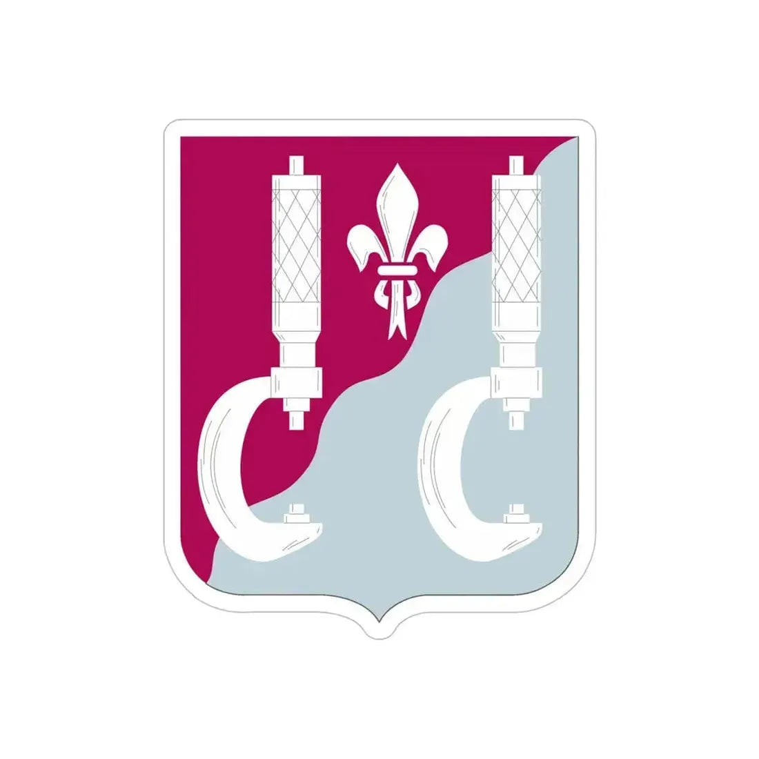 55 Maintenance Battalion (U.S. Army) REVERSE PRINT Transparent Die-Cut STICKER - The Sticker Space