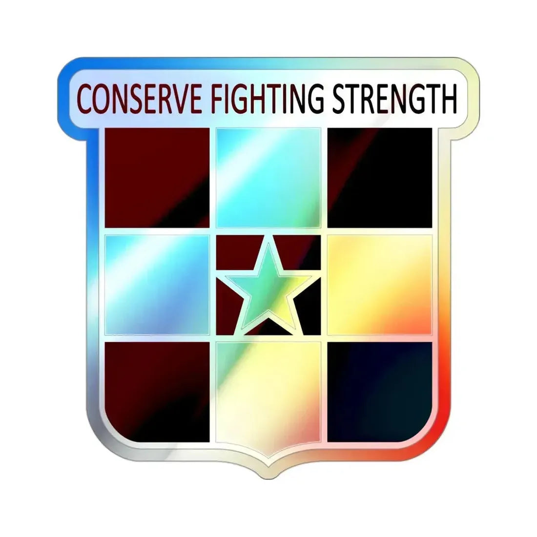 55 Medical Group (U.S. Army) Holographic STICKER Die-Cut Vinyl Decal 3 Inch Holographic - The Sticker Space