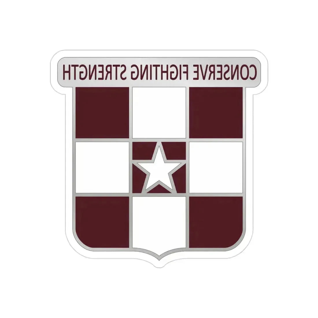 55 Medical Group (U.S. Army) REVERSE PRINT Transparent Die-Cut STICKER 3 Inch Die-Cut Transparent - The Sticker Space