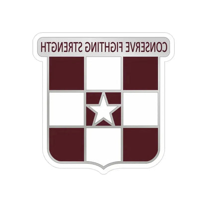 55 Medical Group (U.S. Army) REVERSE PRINT Transparent Die-Cut STICKER 3 Inch Die-Cut Transparent - The Sticker Space