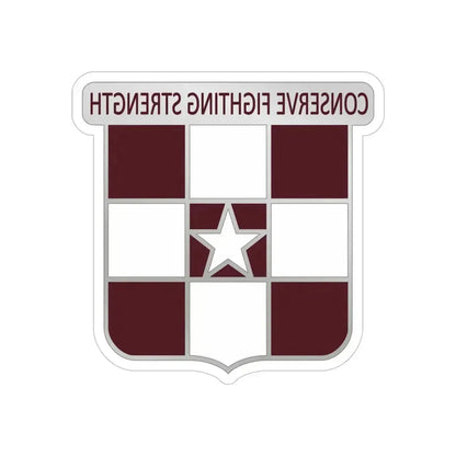 55 Medical Group (U.S. Army) REVERSE PRINT Transparent Die-Cut STICKER 5 Inch Die-Cut Transparent - The Sticker Space