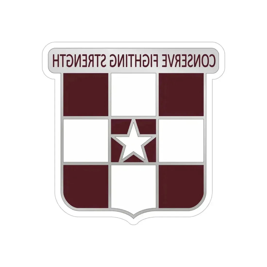 55 Medical Group (U.S. Army) REVERSE PRINT Transparent Die-Cut STICKER 6 Inch Die-Cut Transparent - The Sticker Space