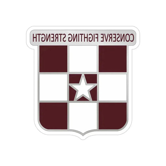 55 Medical Group (U.S. Army) REVERSE PRINT Transparent Die-Cut STICKER 6 Inch Die-Cut Transparent - The Sticker Space