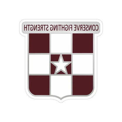 55 Medical Group (U.S. Army) REVERSE PRINT Transparent Die-Cut STICKER - The Sticker Space