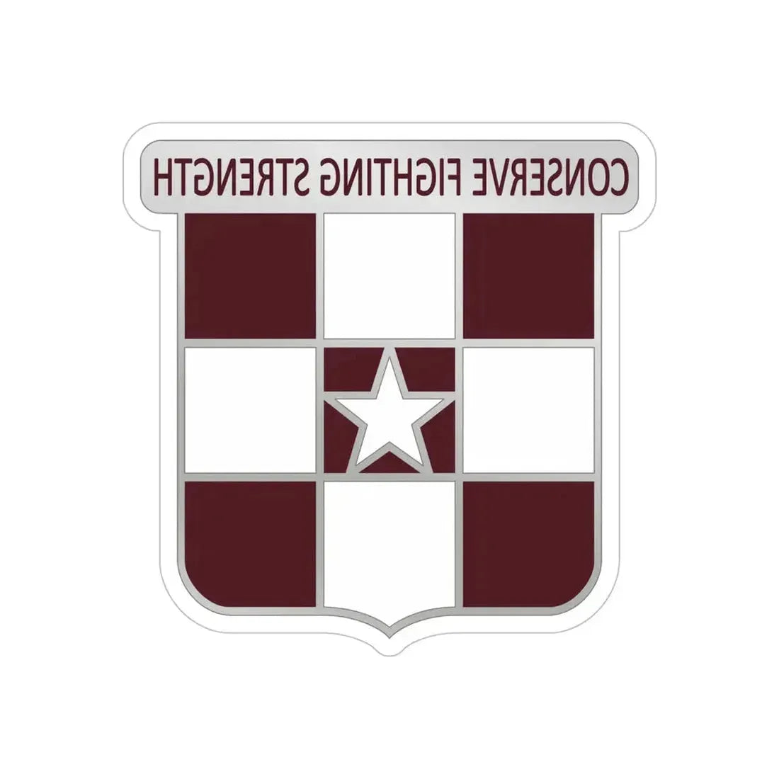 55 Medical Group (U.S. Army) REVERSE PRINT Transparent Die-Cut STICKER - The Sticker Space