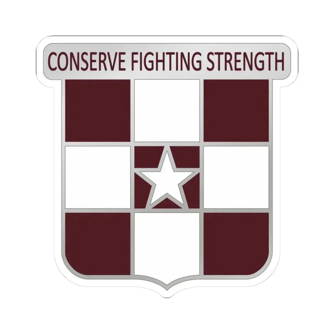 55 Medical Group (U.S. Army) STICKER Vinyl Kiss-Cut Decal 3 Inch White - The Sticker Space