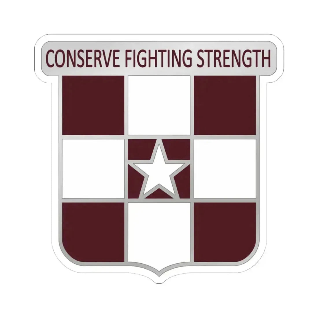 55 Medical Group (U.S. Army) STICKER Vinyl Kiss-Cut Decal 4 Inch White - The Sticker Space