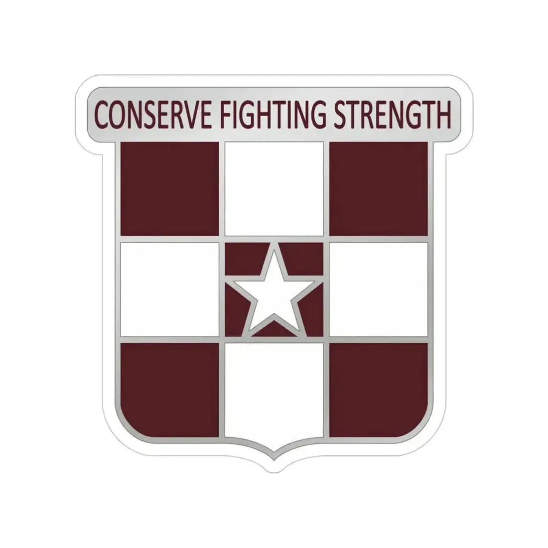 55 Medical Group (U.S. Army) Transparent STICKER Die-Cut Vinyl Decal 4 Inch - The Sticker Space