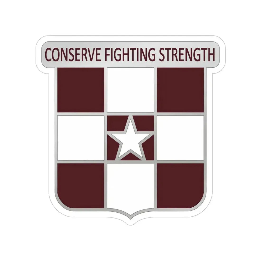 55 Medical Group (U.S. Army) Transparent STICKER Die-Cut Vinyl Decal 4 Inch - The Sticker Space