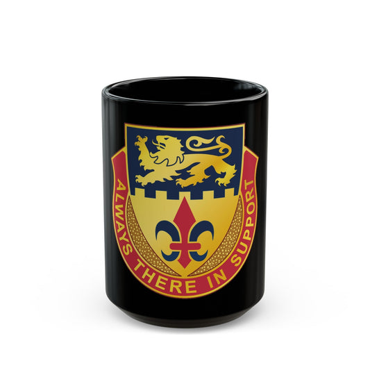 55 Personnel Services Battalion (U.S. Army) Black Coffee Mug-15oz-The Sticker Space