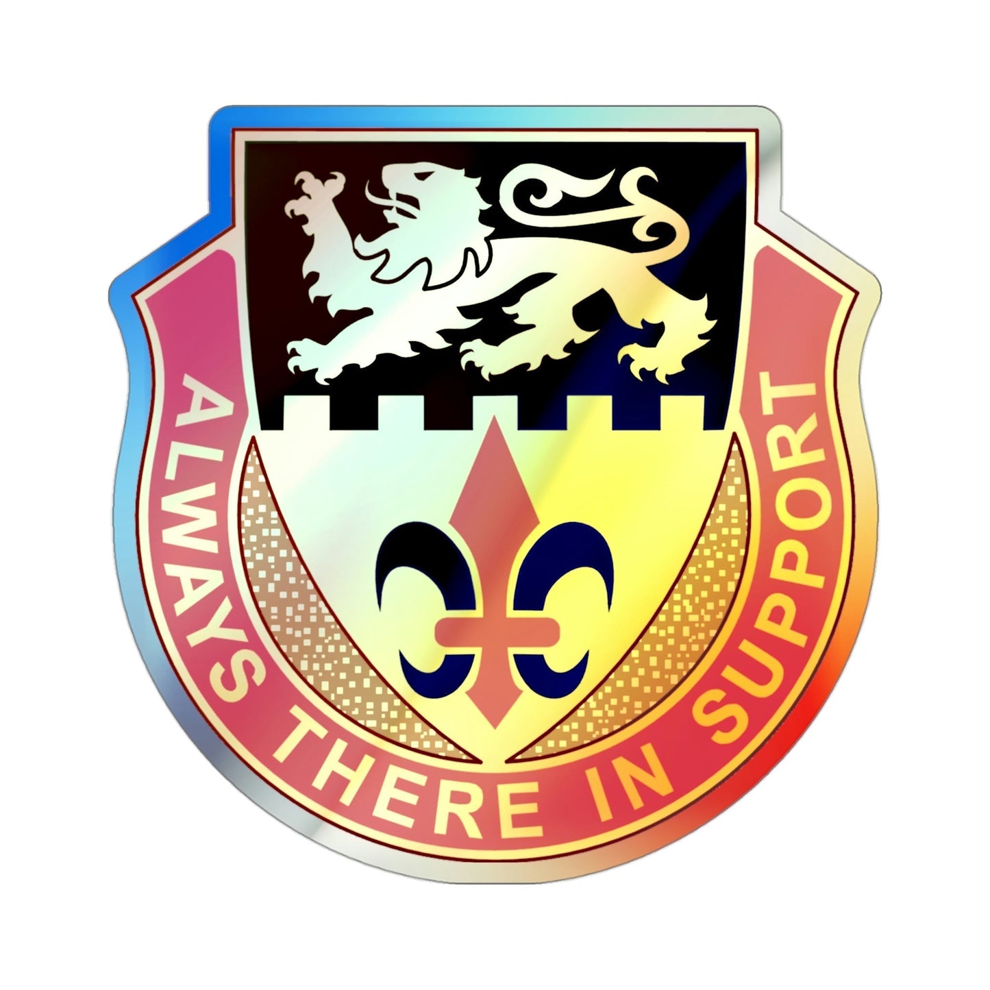 55 Personnel Services Battalion (U.S. Army) Holographic STICKER Die-Cut Vinyl Decal-3 Inch-The Sticker Space