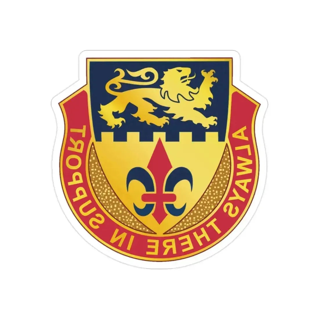 55 Personnel Services Battalion (U.S. Army) REVERSE PRINT Transparent Die-Cut STICKER 2 Inch Die-Cut Transparent - The Sticker Space