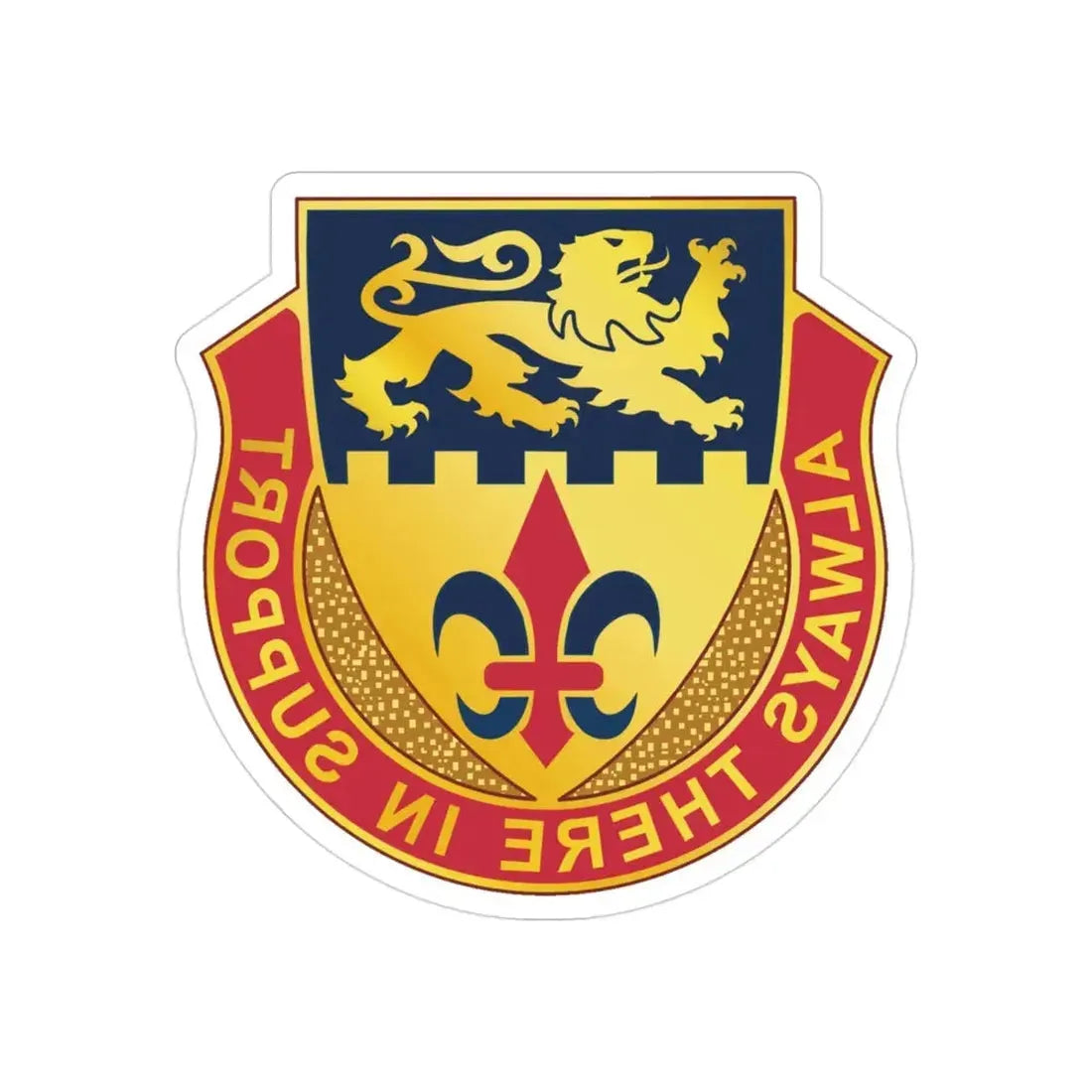 55 Personnel Services Battalion (U.S. Army) REVERSE PRINT Transparent Die-Cut STICKER - The Sticker Space