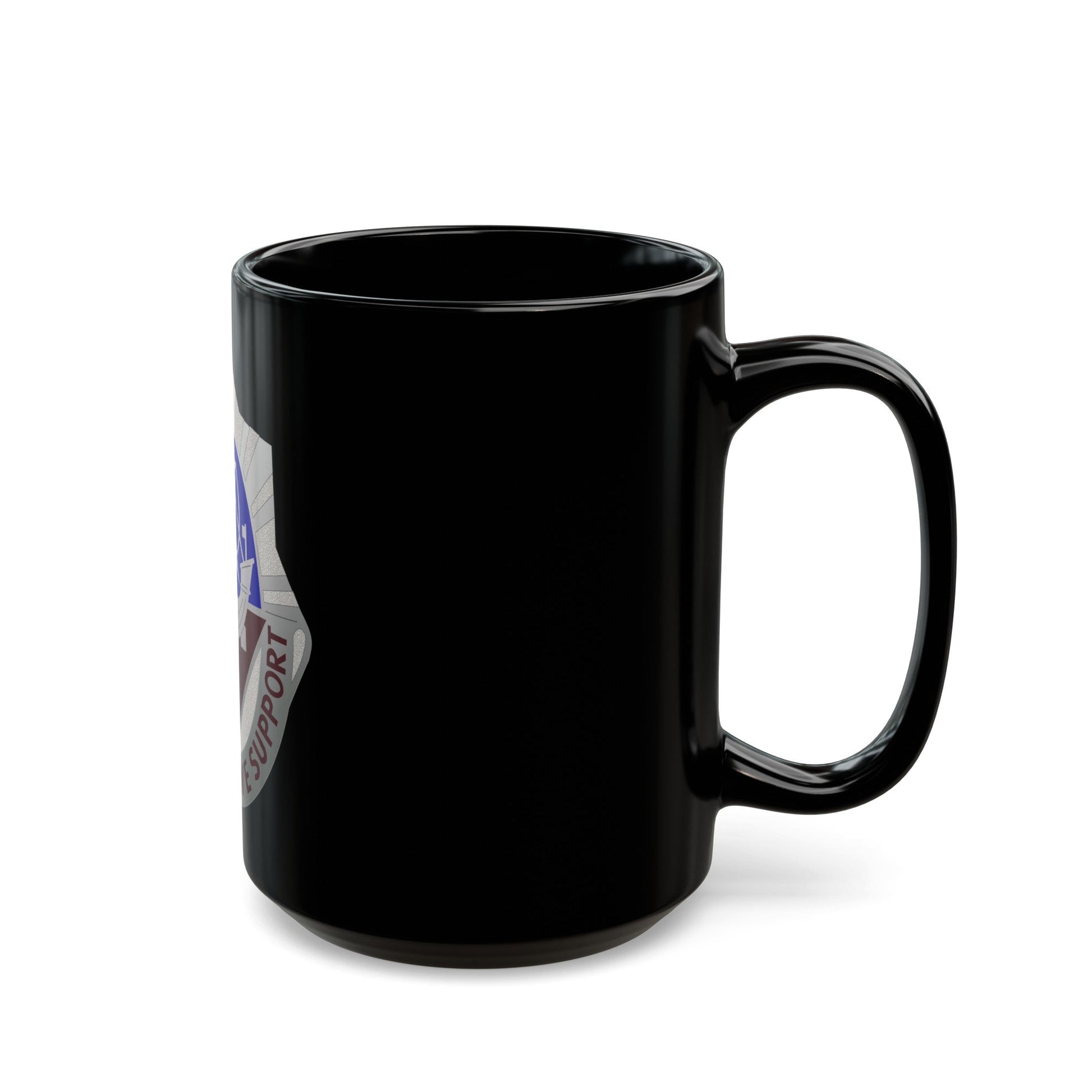 55 Surgical Hospital (U.S. Army) Black Coffee Mug-The Sticker Space